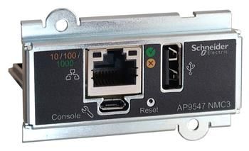 Network Management Card for Easy UPS, 3-Phase Síťová karta, pro UPS, kompatibilní s Easy UPS 3S/3M/3L, Easy UPS 3S Pro, Galaxy PW 2. generace, microUSB, HTTP/HTTPS, SSH, FTP,
