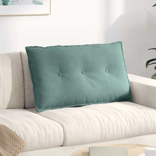 vidaXL Poduška na chrbát Morská zelená 80 x 50 cm Kordúrová tkanina