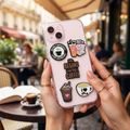 3D samolepka Coffee sada 5 ks