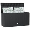 vidaXL Záhradný úložný box antracitový 114x47x60 cm