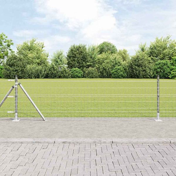 vidaXL Zvarené drôtené pletivo s betónovým základom 25 x 0,6 m (š x v)