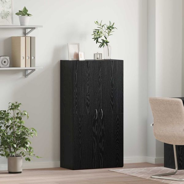 vidaXL Kancelársky kabinet Čierny dub 60 x 32 x 115 cm