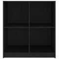 vidaXL Komoda čierna 70x33x76 cm masívne borovicové drevo