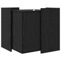 vidaXL Seník na mačacie wc Čierny dub 53 x 53 x 51 cm Kompozitné drevo