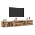vidaXL TV nástenné skrinky 2ks dub sonoma 100x30x30cm kompozitné drevo