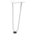 vidaXL Nohy do vlasov pre konferenčný stolík 4 ks, biele 30 cm, masívna oceľ