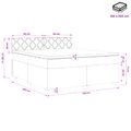 vidaXL Posteľ boxspring s matracom Ružová 160 x 200 cm Zamat
