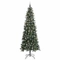 vidaXL Umelý vianočný stromček Zelená 240 cm PVC, plast a oceľ