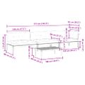 vidaXL 4-dielna záhradná paletová súprava pohoviek s vankúšmi akácia