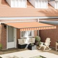 vidaXL Rám markízy Viacfarebný 400 × 300 cm Polyester s PU povrchom