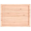 vidaXL Stolová doska 80x60x(2-4) cm neošetrený dubový masív
