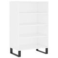 vidaXL Vysoká skrinka biela 57x35x90 cm kompozitné drevo