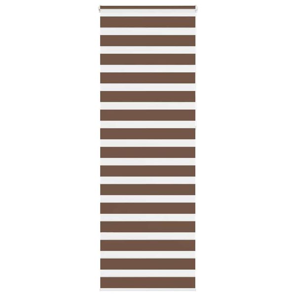 vidaXL Zebra roleta hnedá 75x230 cm šírka látky 70,9 cm polyester