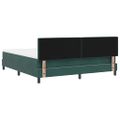 vidaXL Posteľ s pružinovým rámom Tmavozelená 180 x 200 cm Zamat