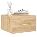 vidaXL Nástenné nočné stolíky 2 ks dub sonoma 35x35x20 cm