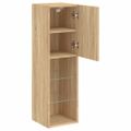 vidaXL TV skrinky s LED svetlami 2 ks dub sonoma 30,5x30x102 cm