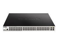 Prepínač - riadený - 48 x 10/100/1000 (PoE) + 4 x gigabitov SFP - Dá sa montovať do rozvádzača - PoE (370 W)