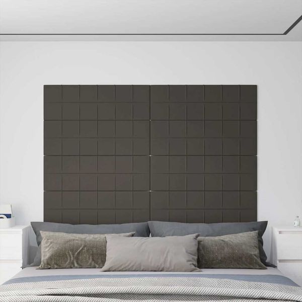 vidaXL Nástenné panely 12 ks tmavosivé 90x30 cm zamat 3,24 m²