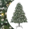 vidaXL Umelý vianočný stromček Zelená 240 cm PVC, plast a oceľ