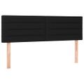 vidaXL Posteľný rám boxspring s matracom čierny 140x200 cm látka