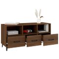 vidaXL TV skrinka hnedý dub 102x35x50 cm spracované drevo
