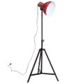 vidaXL Podlahová lampa 25 W šmuhovaná červená 61x61x90/150 cm E27