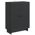 vidaXL Servírovacia skriňa Čierna 66 x 34,5 x 90 cm Kompozitné drevo