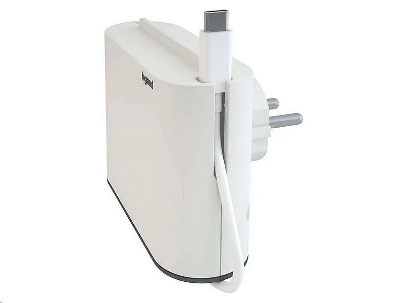 Zásuvka Legrand L049401 rozbočovacia 2× 2P + USB-A + USB-C 3 A max., biela