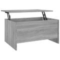 vidaXL Konferenčný stolík sivý sonoma 80x55,5x41,5 cm spracované drevo