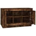 vidaXL Komoda dymový dub 102x35x60 cm spracované drevo