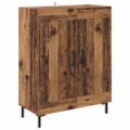 vidaXL Highboard Staré drevo 69,5 x 34 x 180 cm Kompozitné drevo