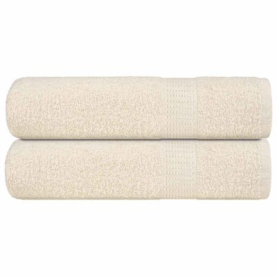 vidaXL Utierky na ruky FROGN 2 ks krémové 50x100 cm 360 g/m²