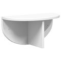 vidaXL Stenná polica 2 ks Biela 38 x 19 x 19 cm Kompozitné drevo