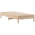 vidaXL Posteľ s knižnicou bez matraca 100x200 cm borovicový masív