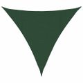 vidaXL Tieniaca plachta 160 g/m² tmavozelená 4x4x4 m HDPE