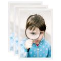 vidaXL Fotorámiky na stôl, koláž 3 ks, biele 13x18 cm, MDF