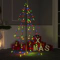 vidaXL Vianočný stromček, kužeľ, 160 LED, dovnútra aj von 78x120 cm