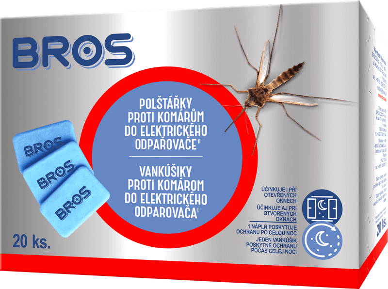 Bros Vankúšiky proti komárom do elektrického odparovača 20 ks