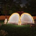vidaXL Párty stan s LED a 4 bočnými stenami 3,6x3,6x2,3 m, maskáčový