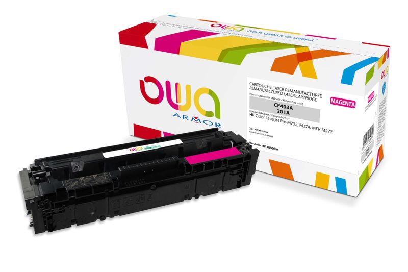 OWA Armor toner kompatibilný HP CF403A, 1400st, červená/magenta