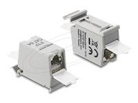 RJ45 spojka Cat.6A jack na jack s du