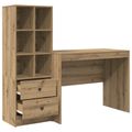 vidaXL Stôl Remeselný dub 145.5 x 50 x 127 cm 2 ks