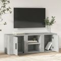 vidaXL TV skrinka betónová sivá 100x31,5x35 cm spracované drevo
