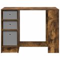 vidaXL Stôl Dymová dub 100 x 40 x 75 cm Kompozitné drevo
