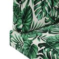 vidaXL Vankúš na vonkajšiu pohovku Polyester Vzor s listami 60 x 60 cm