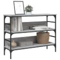 vidaXL Konzolový stolík sivý sonoma 100x32x75 cm kompozitné drevo
