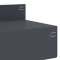 vidaXL Obrubník trávnika 20 ks 100 x 10 x 8 cm Oceľ Antracitová