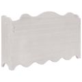 vidaXL Nástenný vešiak biely 50x10x30 cm drevený