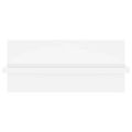 vidaXL Nástenné police 4 ks biele 40x11,5x18 cm drevotrieska