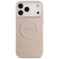 Puzdro Guess pre iPhone 17 Pro Max HC MAGSAFE PU S/ PEONY HOT STAMP ružové
